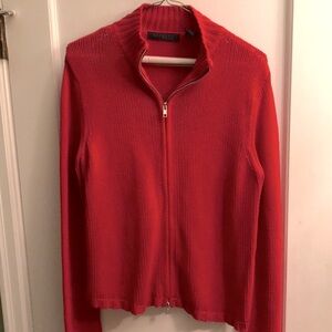 Fire engine red vintage Express sweater